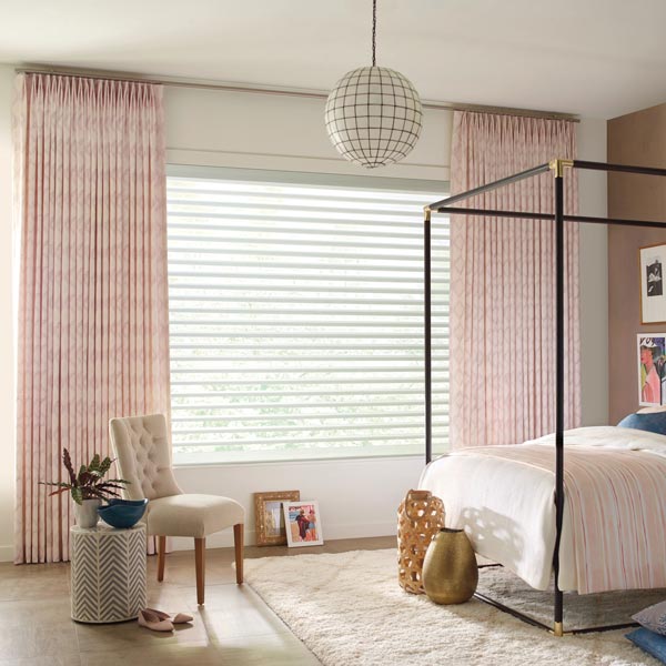 bedroom with blinds